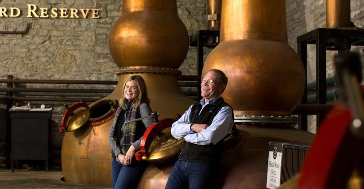 Woodford Reserve Distillery - Assistant Master Distiller Elizabeth McCall and Master Distiller Chris Morris
