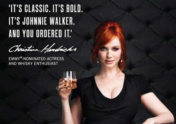 Christina Hendricks for Johnny Walker Scotch Whisky
