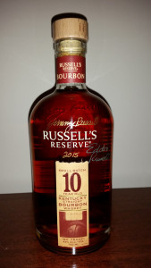 Bottle of Russell Reserve 10 Year Signed by Jimmy Russell and Eddie Russell