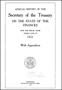 Book Cover - Secretary of the Treasury 1911 - Bottled in Bond 1