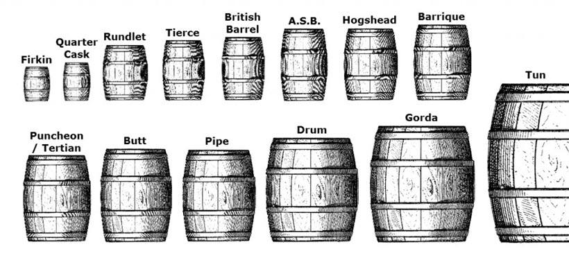 New oak casks 