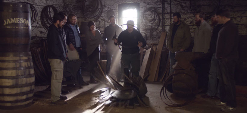 Jameson Whiskey Barrel Making with Brewers