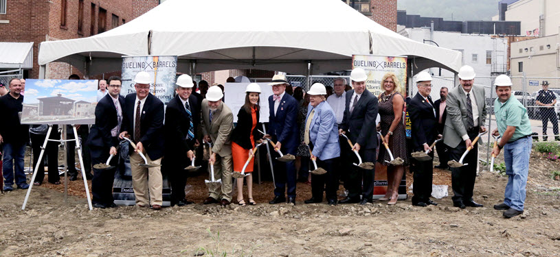 Dueling Barrels Brewing and Distilling Groundbreaking