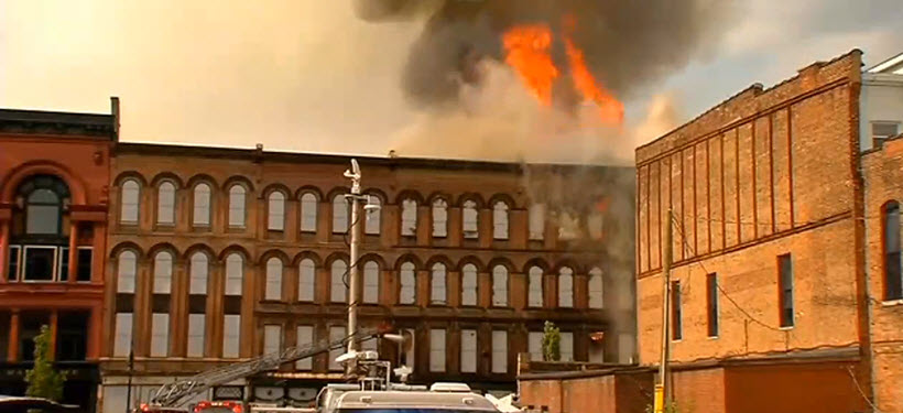 Whiskey Row Fire Destroys 3 Buildings