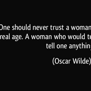 Oscar Wilde Age Statement