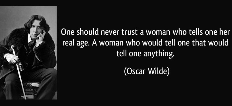 Oscar Wilde Age Statement