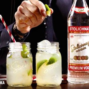This Vodka Limeade is simply sublime. #StoliTHEVodka Recipe: 2 parts Stoli Vodka 3 parts Lemonade 2 parts Lime Juice Garnish with Limes.