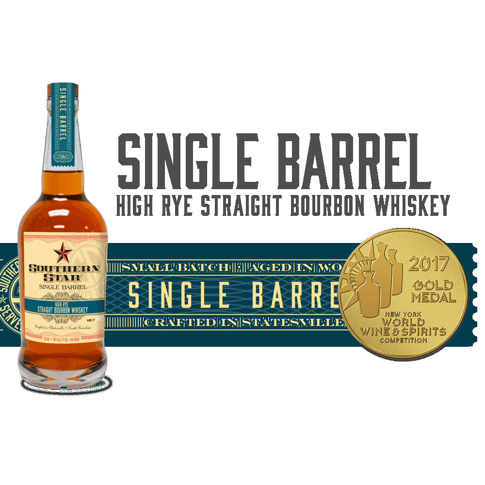 Southern Distilling Company - Southern Star Single Barrel High Rye Straight Bourbon Whiskey