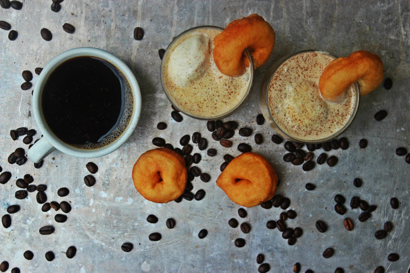 Bourbon donuts and coffee cocktail 2