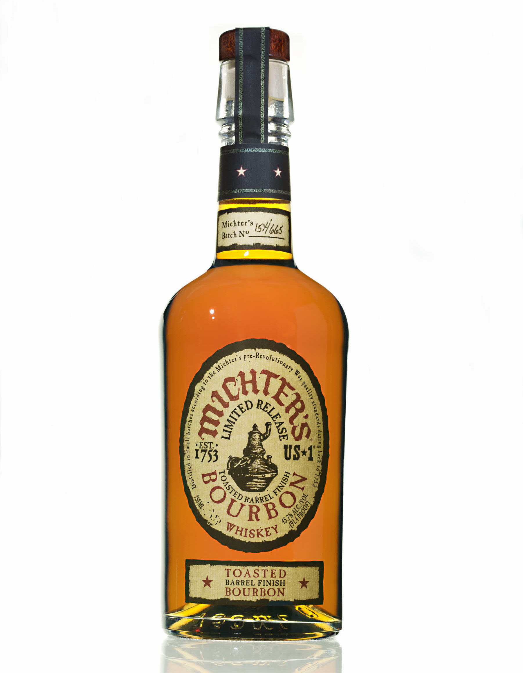 Michter's Toasted Bourbon Whiskey Bottle 1