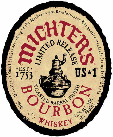 Michter's Toasted Bourbon Whiskey Label