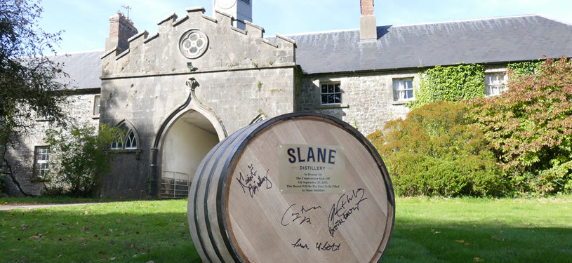 Slane Distillery Groundbreaking Signed Barrel