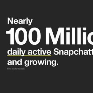Snapchat - 100 million daily users