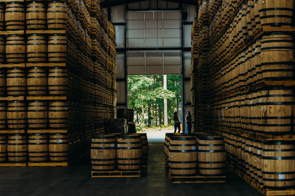 Southern Distilling Company - Barrels Aging in the Rickhouse