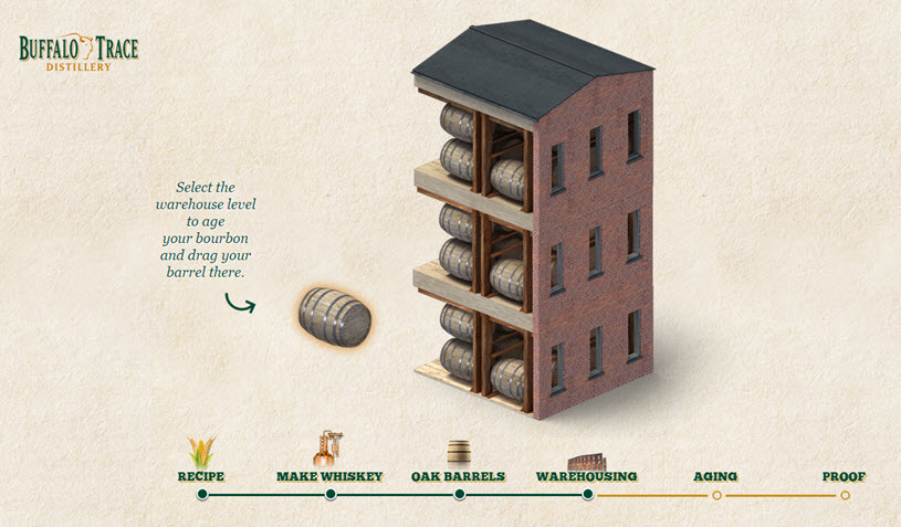 Buffalo Trace Build Your Own Bourbon 7 warehousing