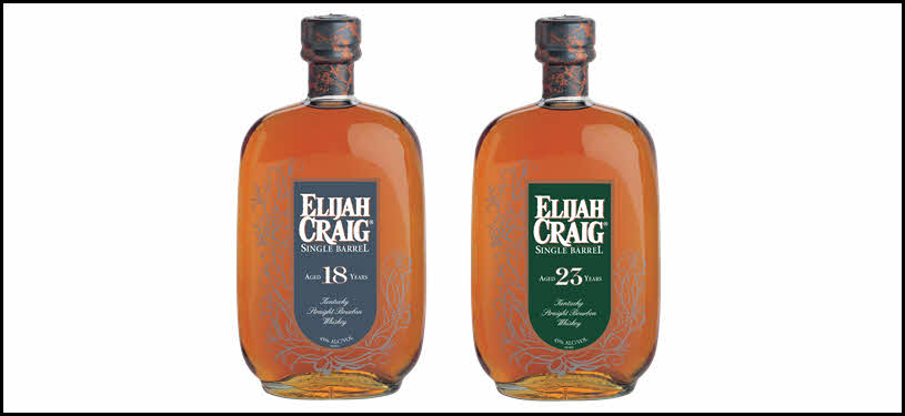 Elijah Craig Single Barrel 18 and 23 Year Old Single Barrel Bourbon