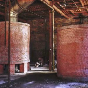 JE Pepper Distillery Brick Kilns Used to Dry Spent Grain
