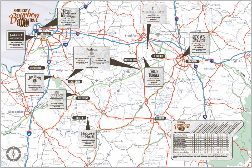 Printable Bourbon Trail Map - Customize and Print