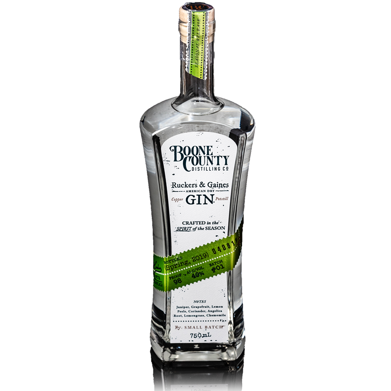 Boone County Distilling - Ruckers & Gains American Dry Gin, Bottle