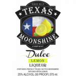 Hill Country Distillers - Spirits, Texas Prickly Pear Cactus Moonshine Infused Liqueur, Texas Dulce Lemon Liqueur, Label