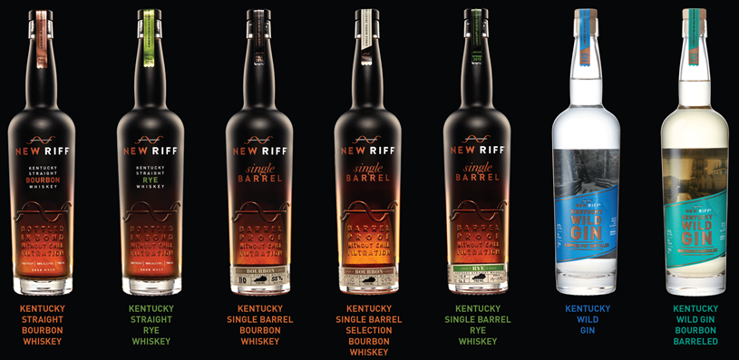 New Riff Distilling - Kentucky Straight Bourbon, Kentucky Straight Rye, Single Barrel, Kentucky Wild Gin, Wild Gin Bourbon Barreled