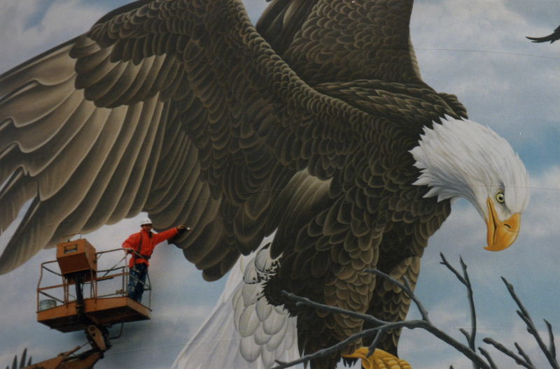 Eric Henn Eagle Mural