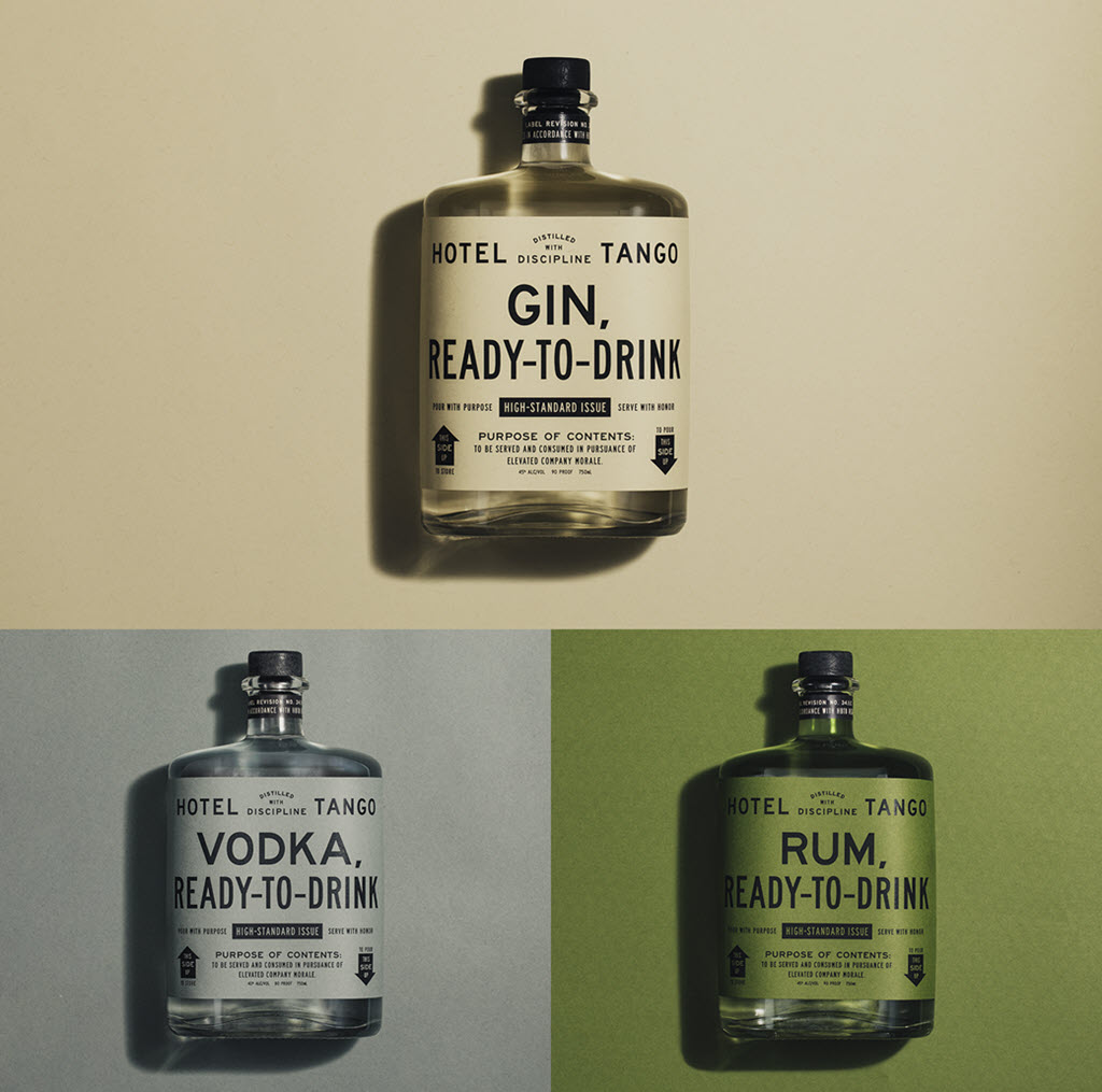 Hotel Tango Distillery - Gin, Vodka and Rum, Clear Spirits