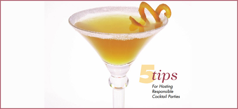 5 Tips for Hosting Responsible Cocktail Parties