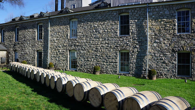 Woodford Reserve Distillery Barrels on Rails