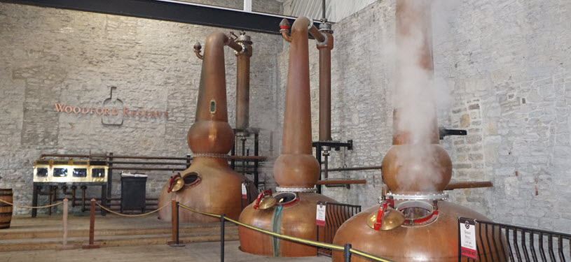 Woodford Reserve Distillery Stills