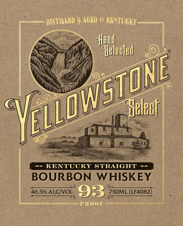 Limestone Branch Distillery - Yellowstone Select Kentucky Straight Bourbon Whiskey, 93 Proof Label
