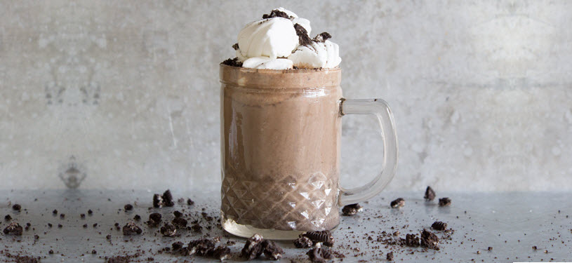 Oreo Coffee Hot Chocolate Side