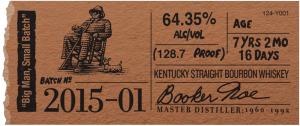 Bookers Bourbon BIg Man Small Batch - Batch No 2015-01