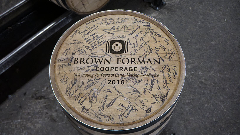 Brown-Forman Cooperage 70 Year Celebration Barrel