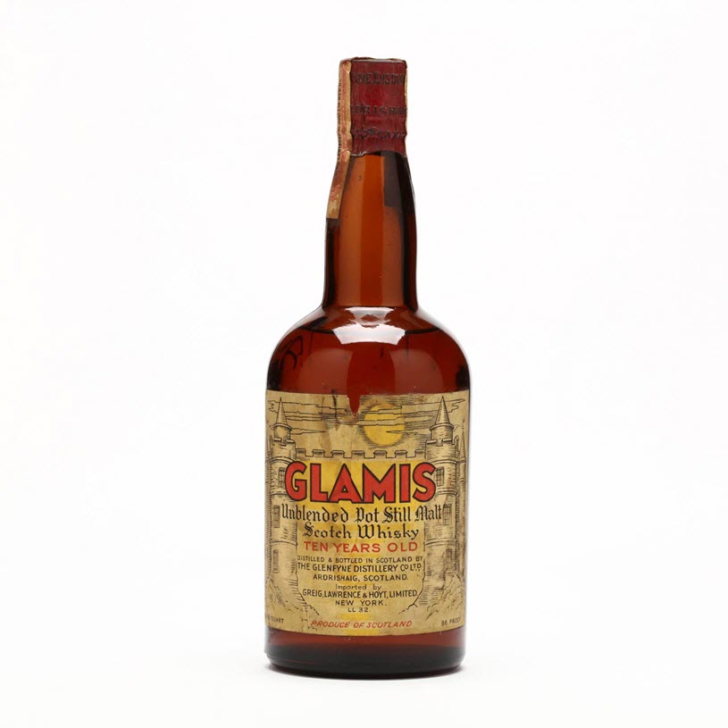 Glamis Unblended Pot Still Malt Scotch Whisky 10 Year Old