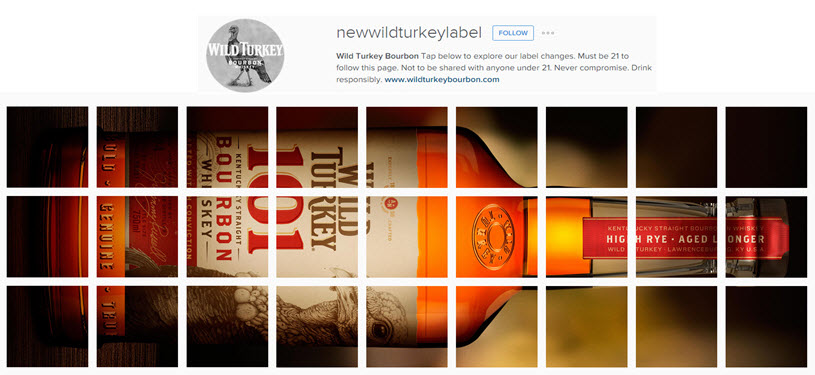 New Wild Turkey Label on Instagram