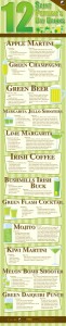 12 St Patricks Day Cocktails Infographic