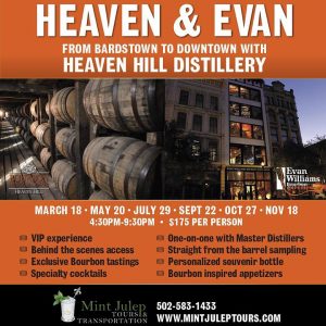 Mint Julep Tours - Heaven & Evan Distillery Tour 2016