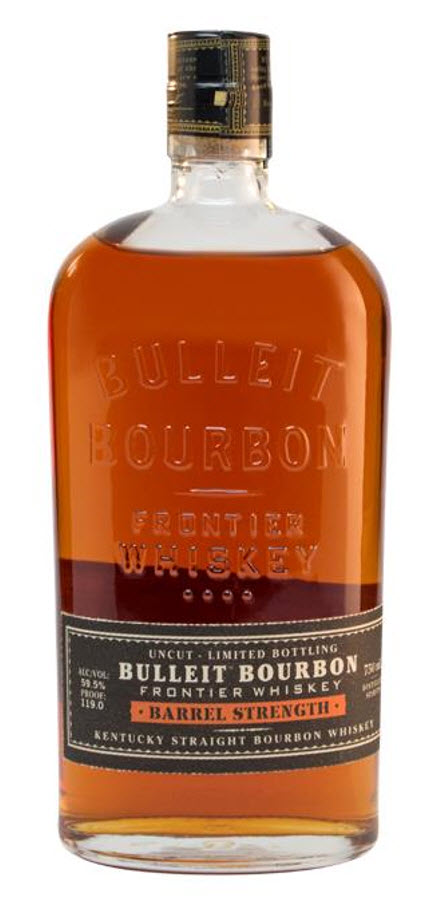 Barrel Strength Bulleit Bulleit Bourbon bottle