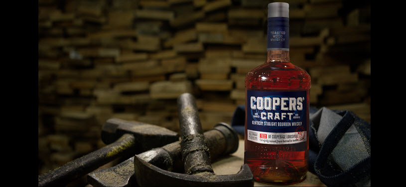 Coopers Craft Kentucky Straight Bourbon Whiskey in the Cooperage