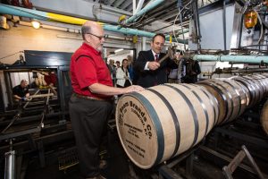 14 Millionth Barrel Filled by Master Distiller Fred Noe and Kentucky Governor Matt Bevin