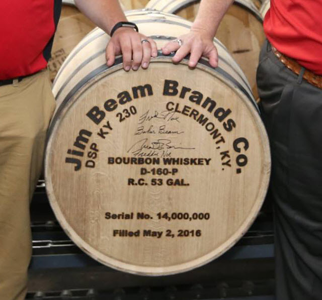 14 Millionth Barrel of Jim Beam