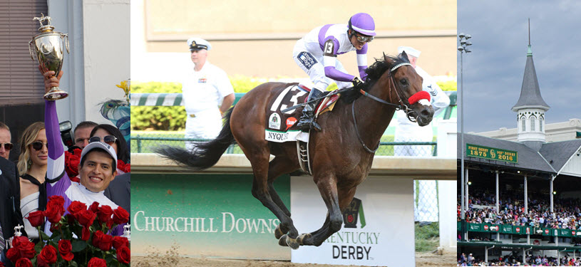 2016 Kentucky Derby Winner Nyquist and Jockey Mario Gutierrez