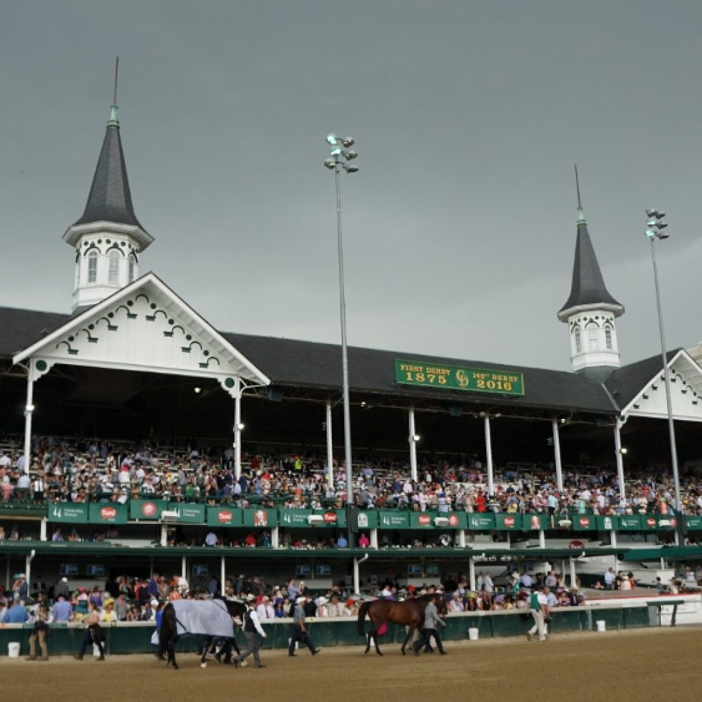 Churchill Downs on Derby Day - Storm Brewing