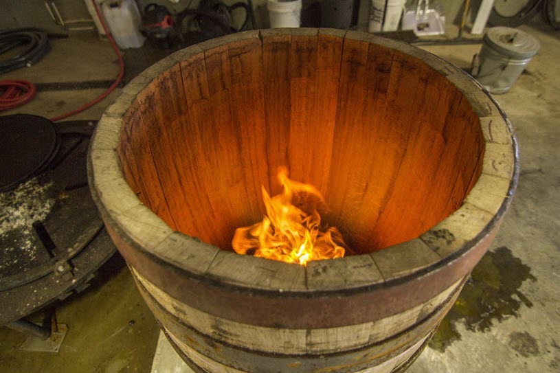 Toasting the Barrel with a Cresset