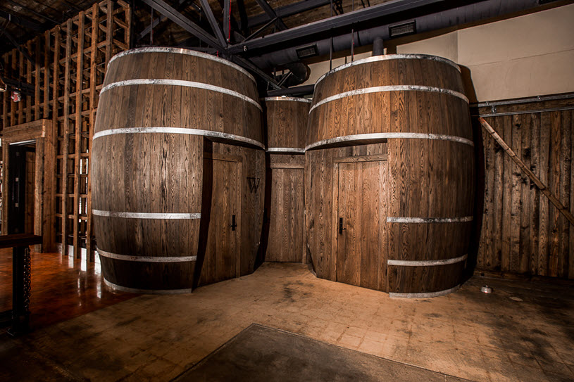 Charleston Distilling Co. Barrel Restrooms