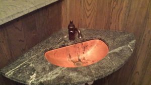 Charleston Distilling Co. Restroom Copper Sink