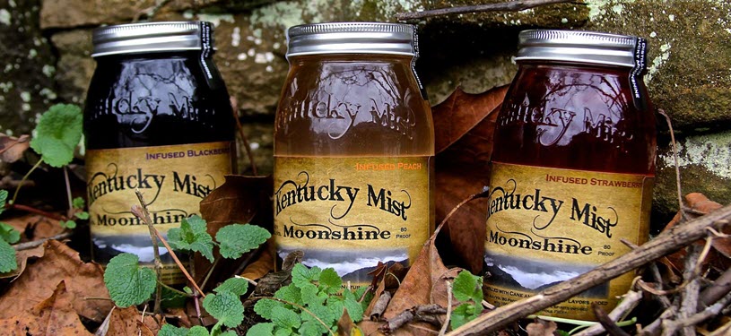 Kentucky Mist Moonshine Distillery Jars