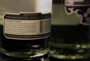 Temple Distilling - Chapter One Gin Label Back