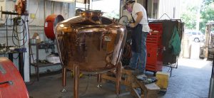 Vendome Copper & Brass Works - Copper Still Polishing